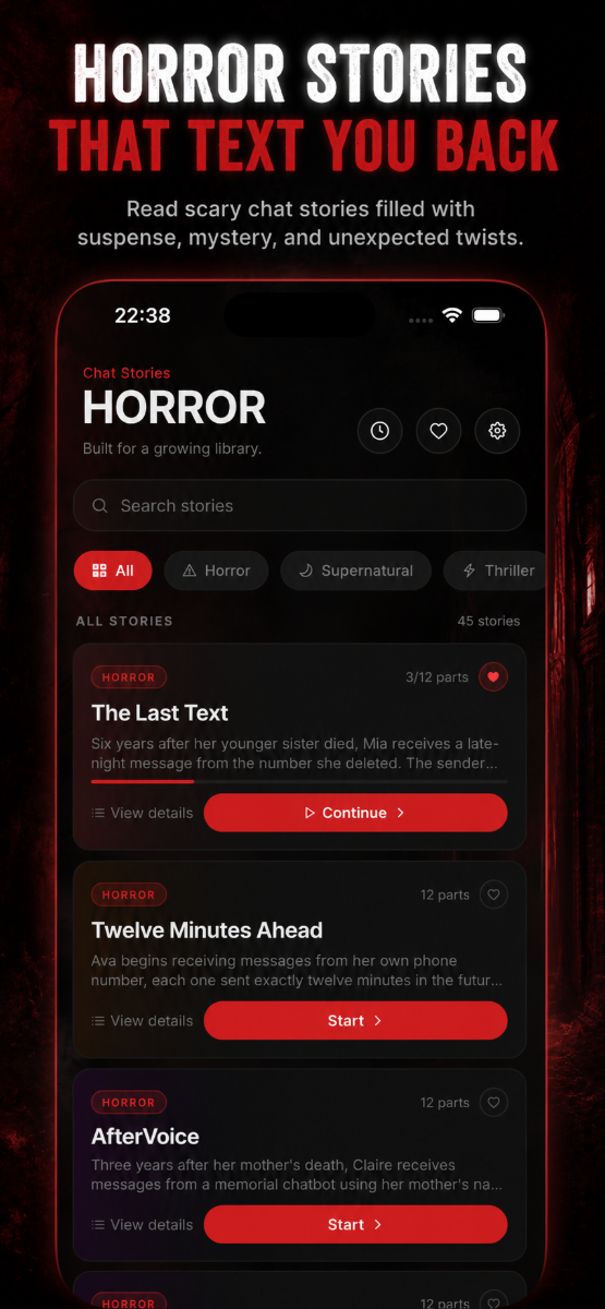 Horror Chat Stories screenshot