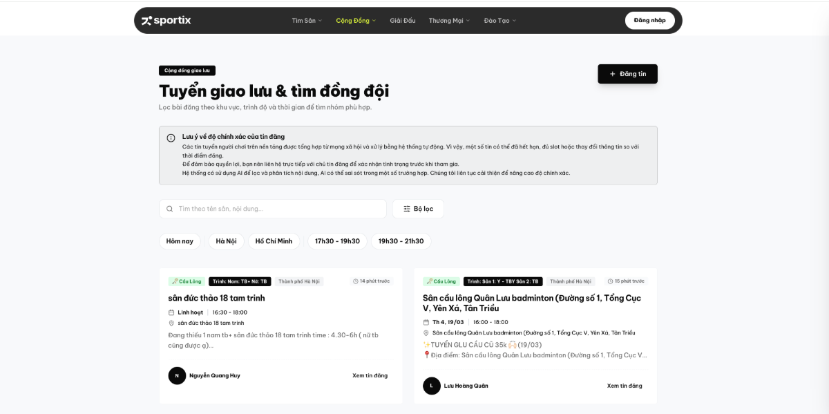 Sportix screenshot