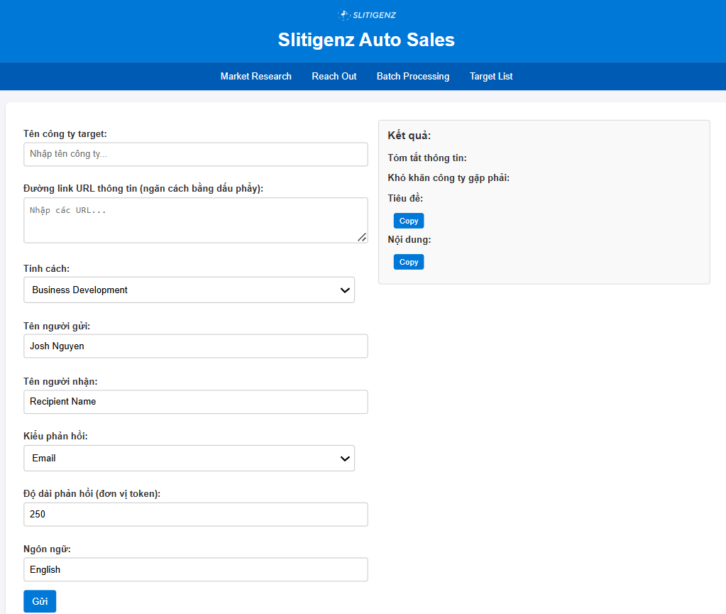 AutoSales screenshot