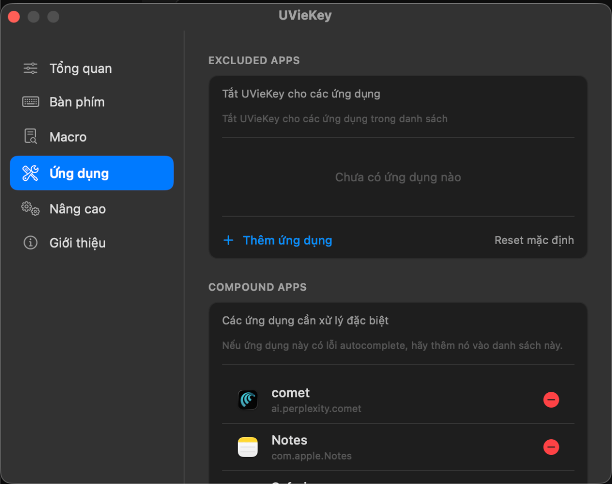 UVieKey screenshot
