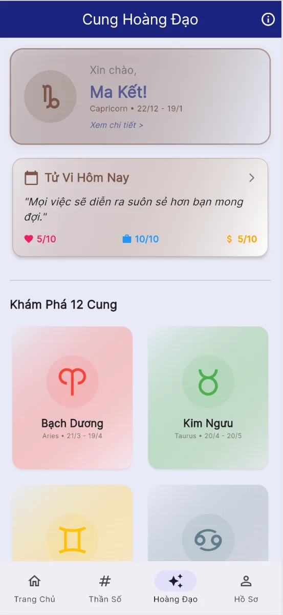 MỆNH LÝ SỐ screenshot