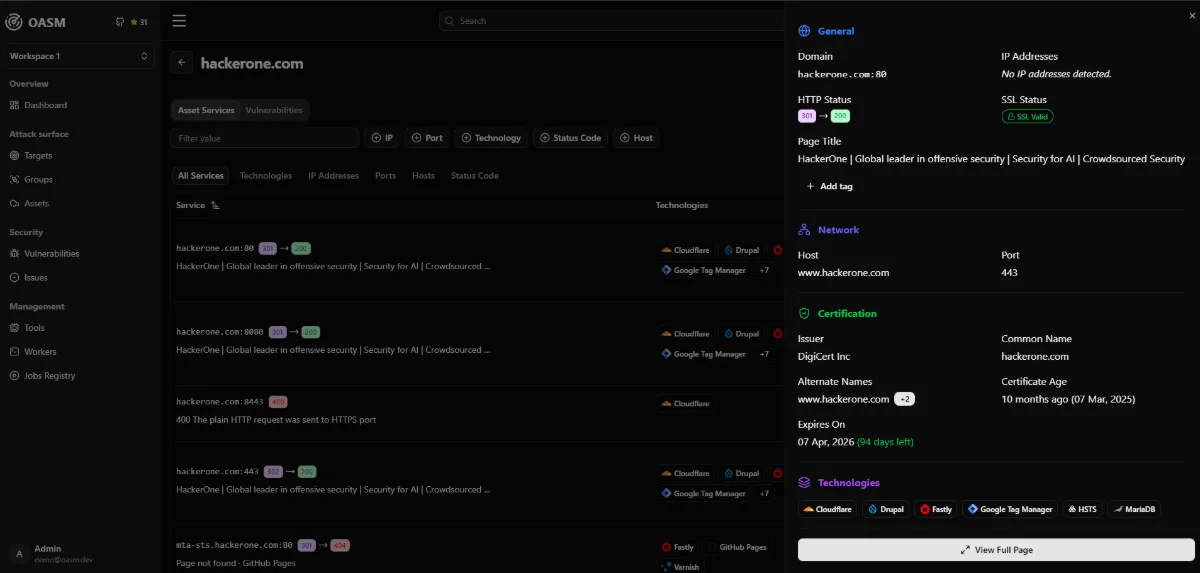 Oasm Platform screenshot