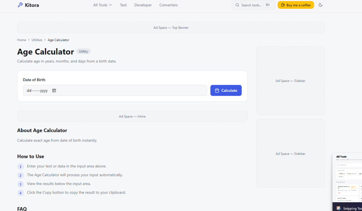 Kitora screenshot