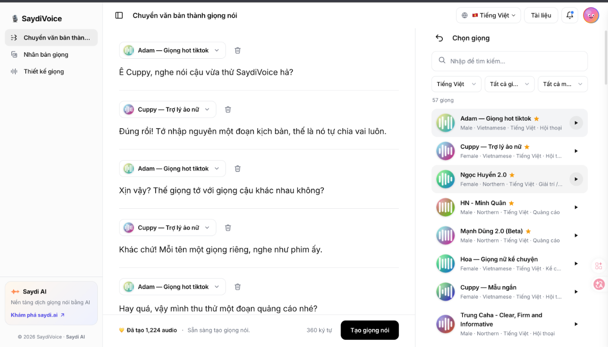 SaydiVoice Text to Speech screenshot