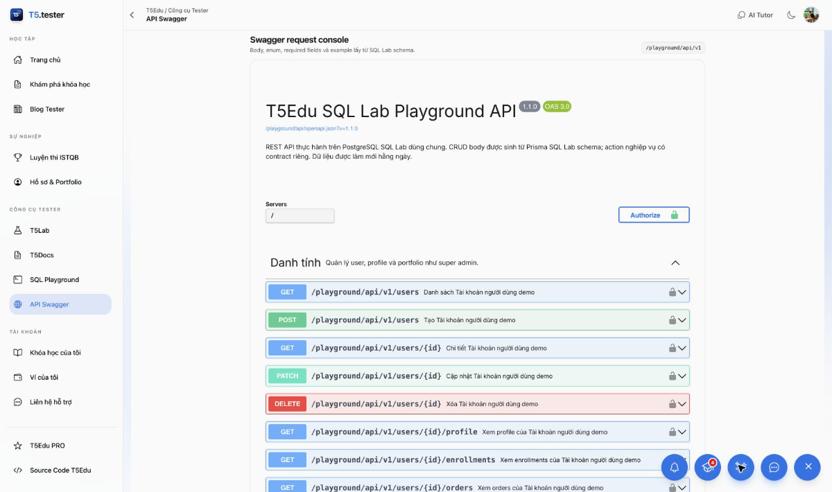 T5Edu screenshot
