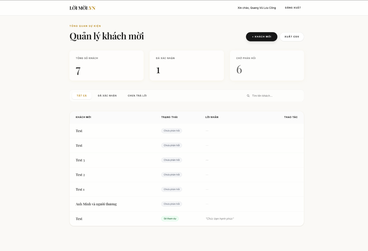 Lời Mời VN screenshot