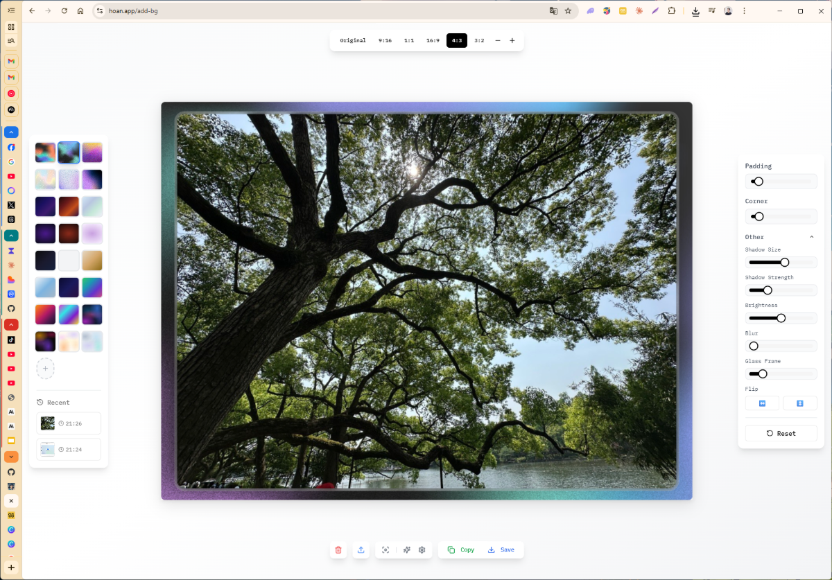 Add Background screenshot