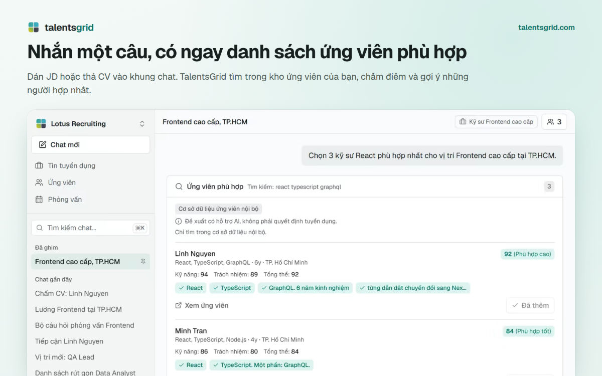TalentsGrid screenshot