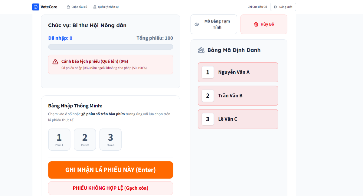 VnVoting - Kiểm phiếu bầu cử screenshot