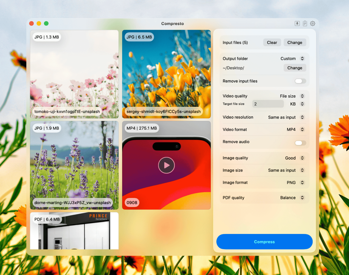 Compresto screenshot