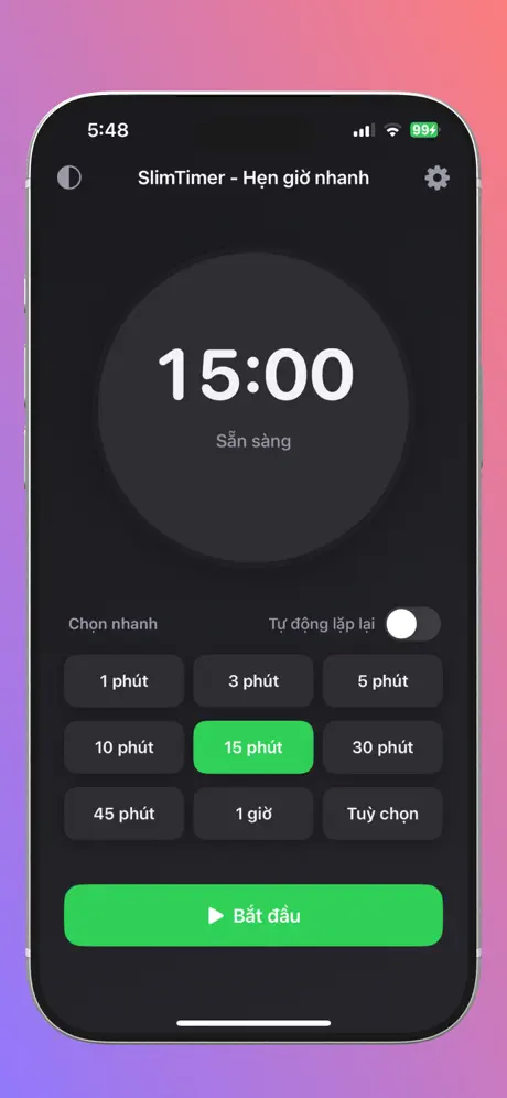 SlimTimer screenshot