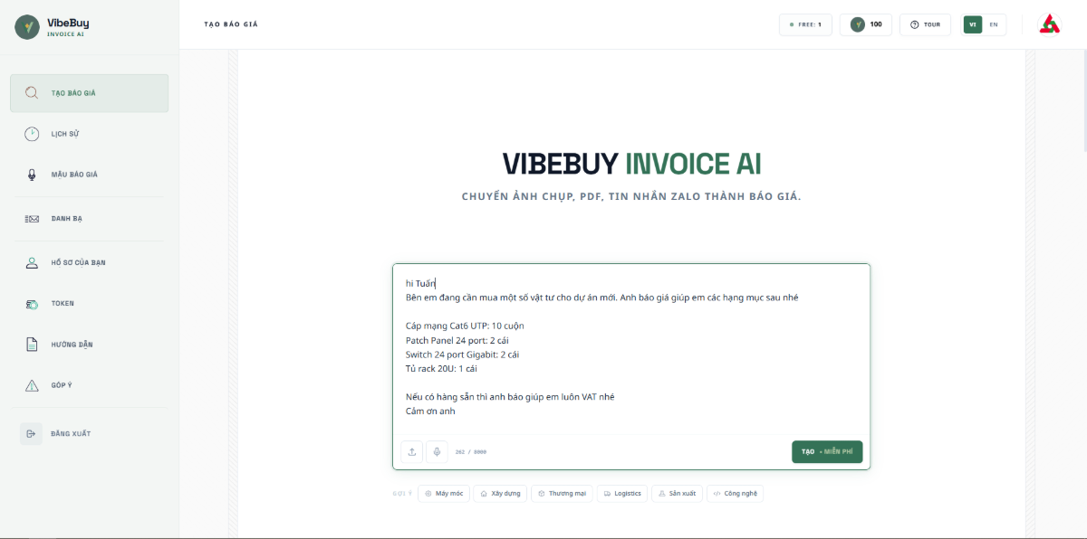 Vibebuy screenshot