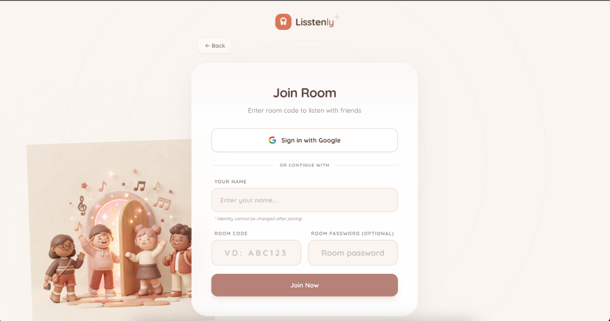 Lisstenly screenshot