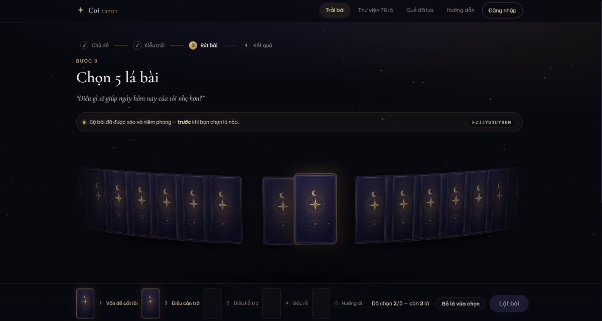 Coi Tarot screenshot