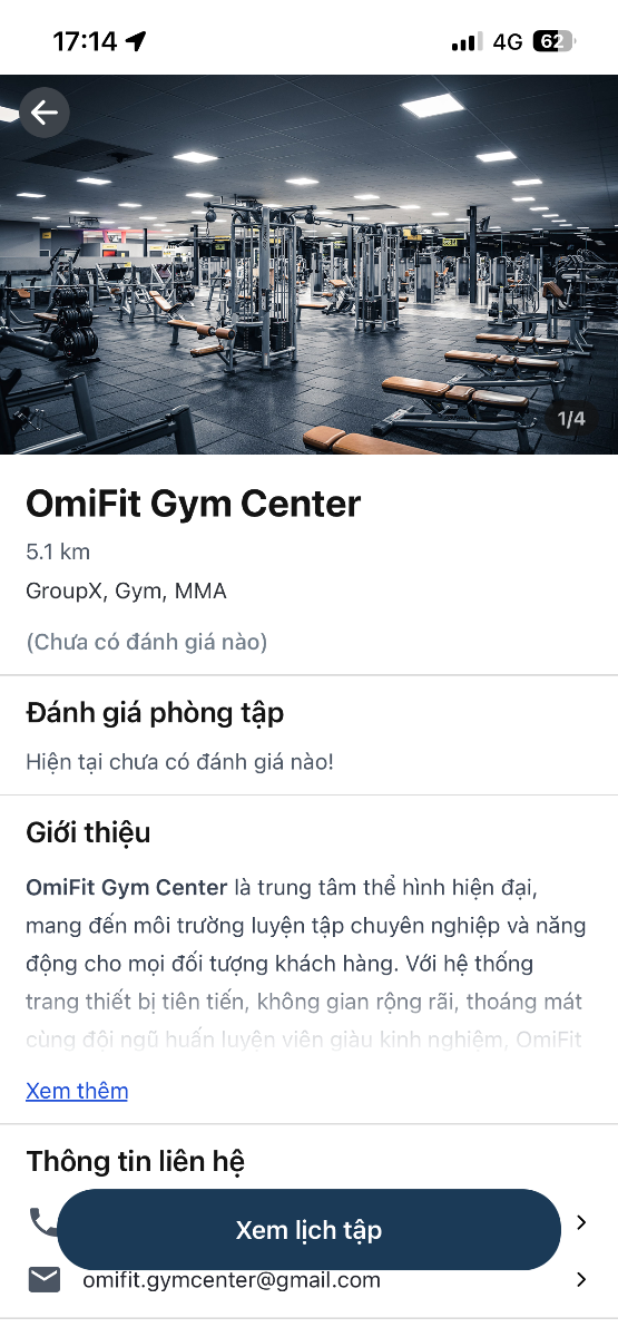 OmiFit screenshot
