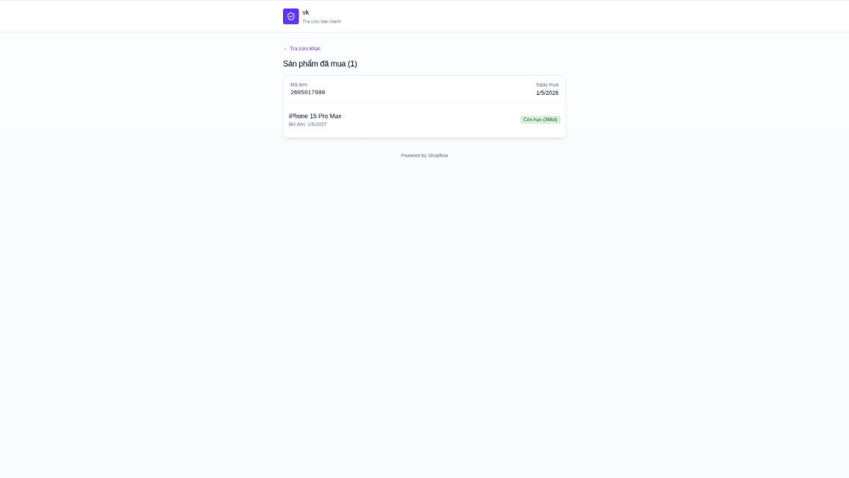 Shopflow screenshot