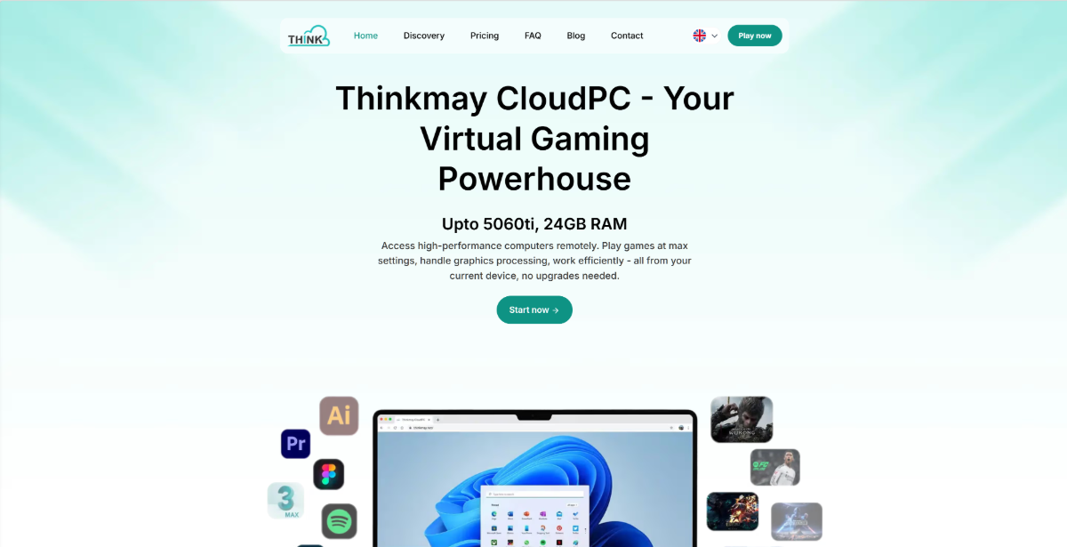 Thinkmay Cloud PC screenshot