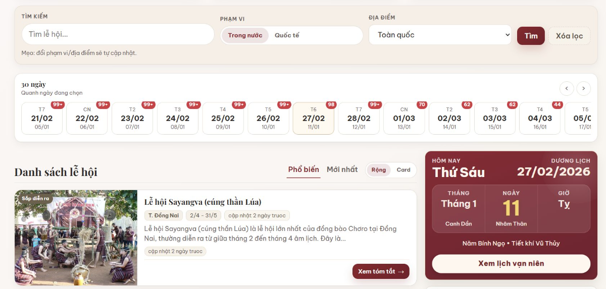 LeHoiVietNam.com.vn screenshot