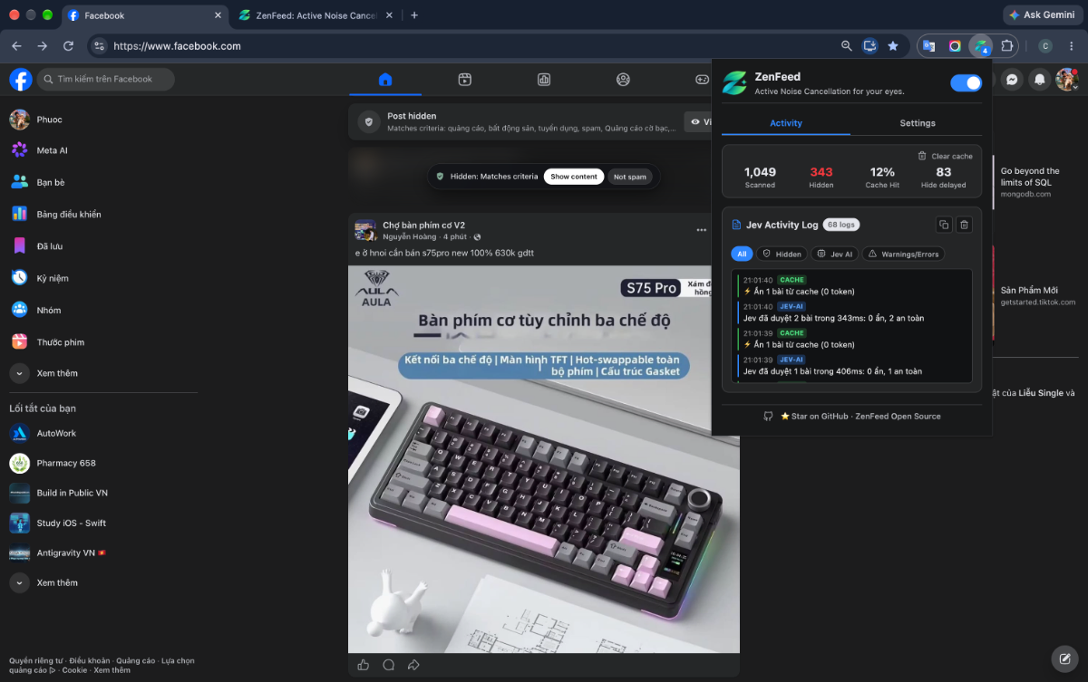 ZenFeed screenshot