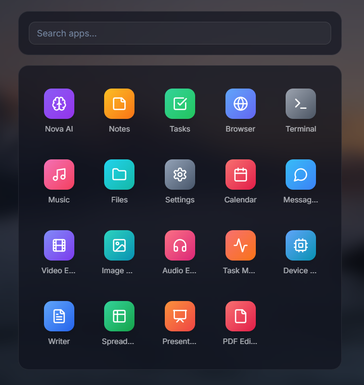 UniverseOS screenshot