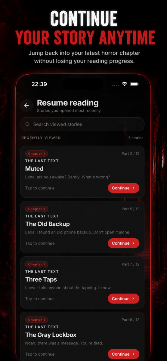 Horror Chat Stories screenshot