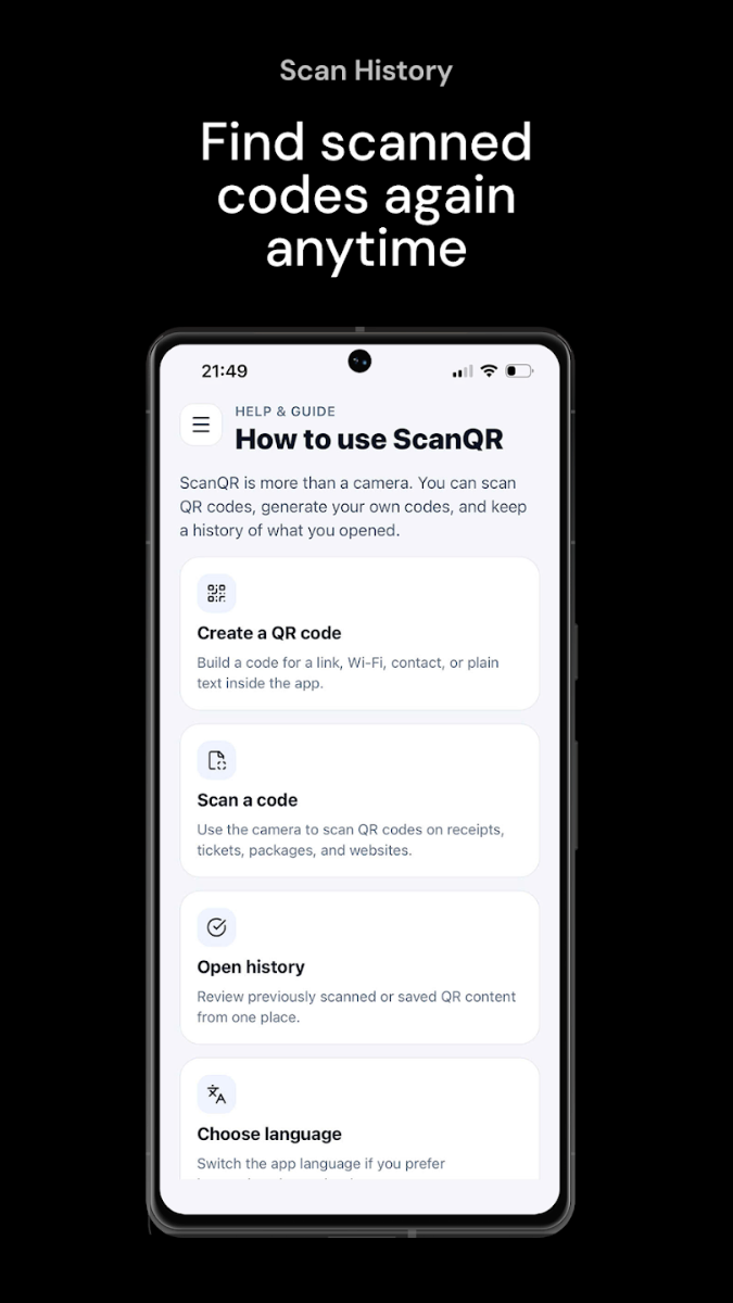 ScanQR - QR Code & Barcode screenshot