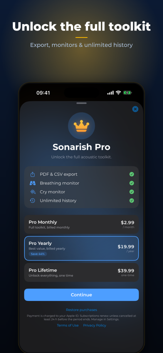Sonarish screenshot