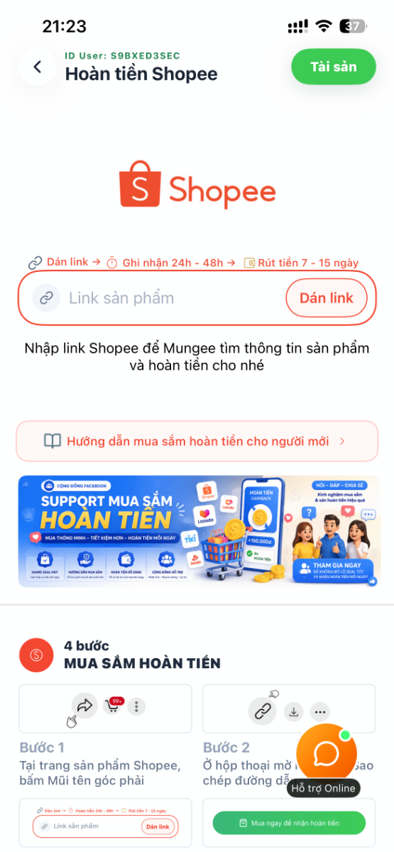 Mungee screenshot