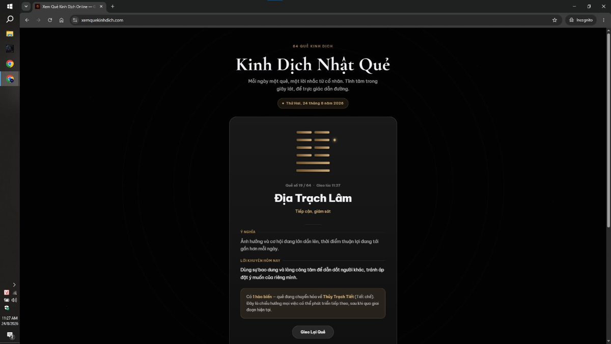 Xem Quẻ Kinh Dịch Miễn Phí screenshot