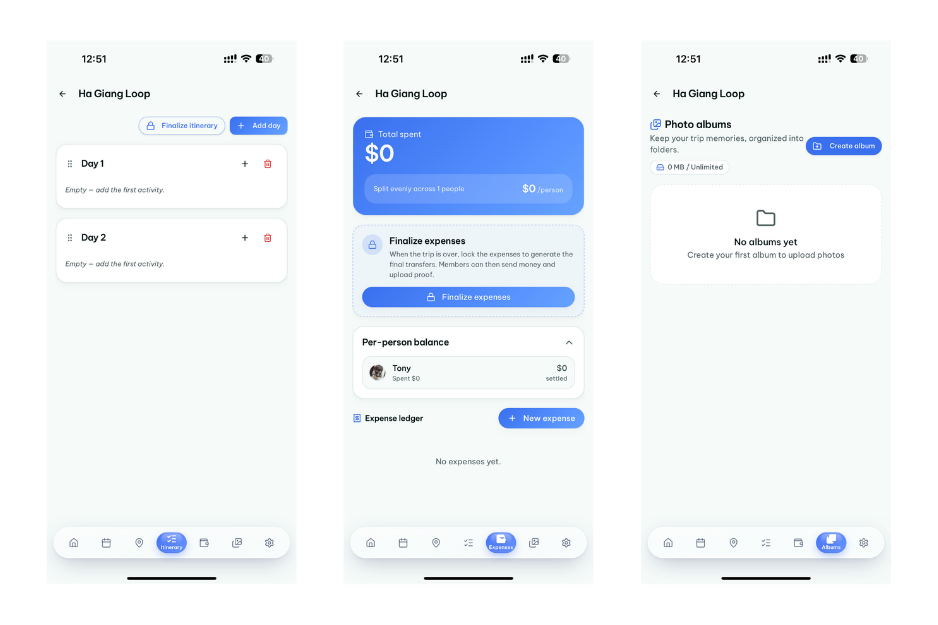 TripBase screenshot