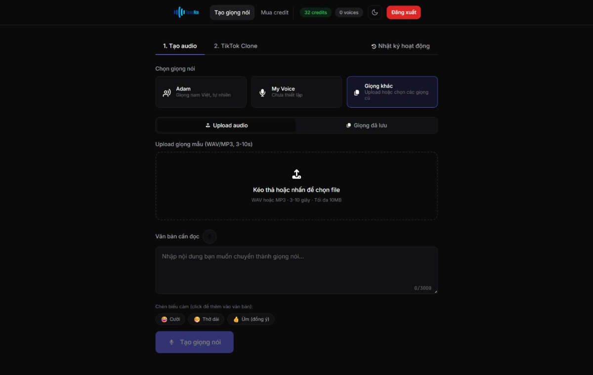 TiengNoi screenshot 1