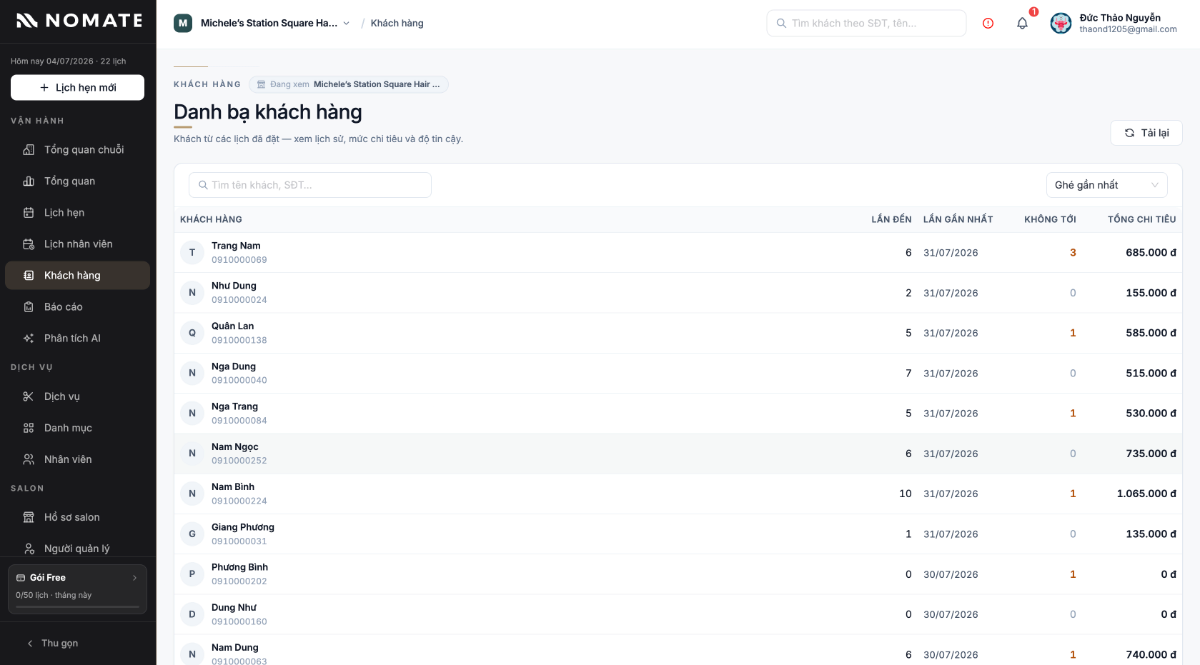 NOMATE screenshot