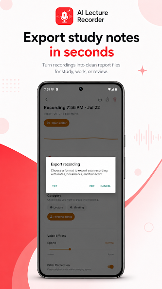 AI Lecture Recorder screenshot