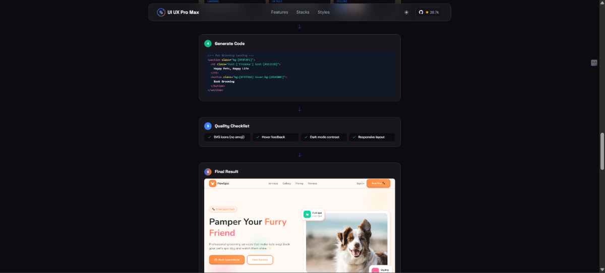 UI UX Pro Max screenshot