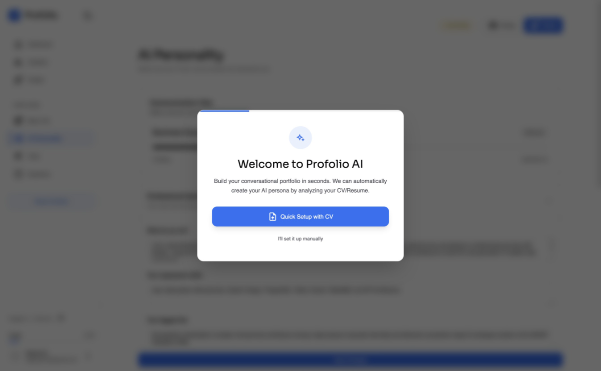 Profolio AI screenshot
