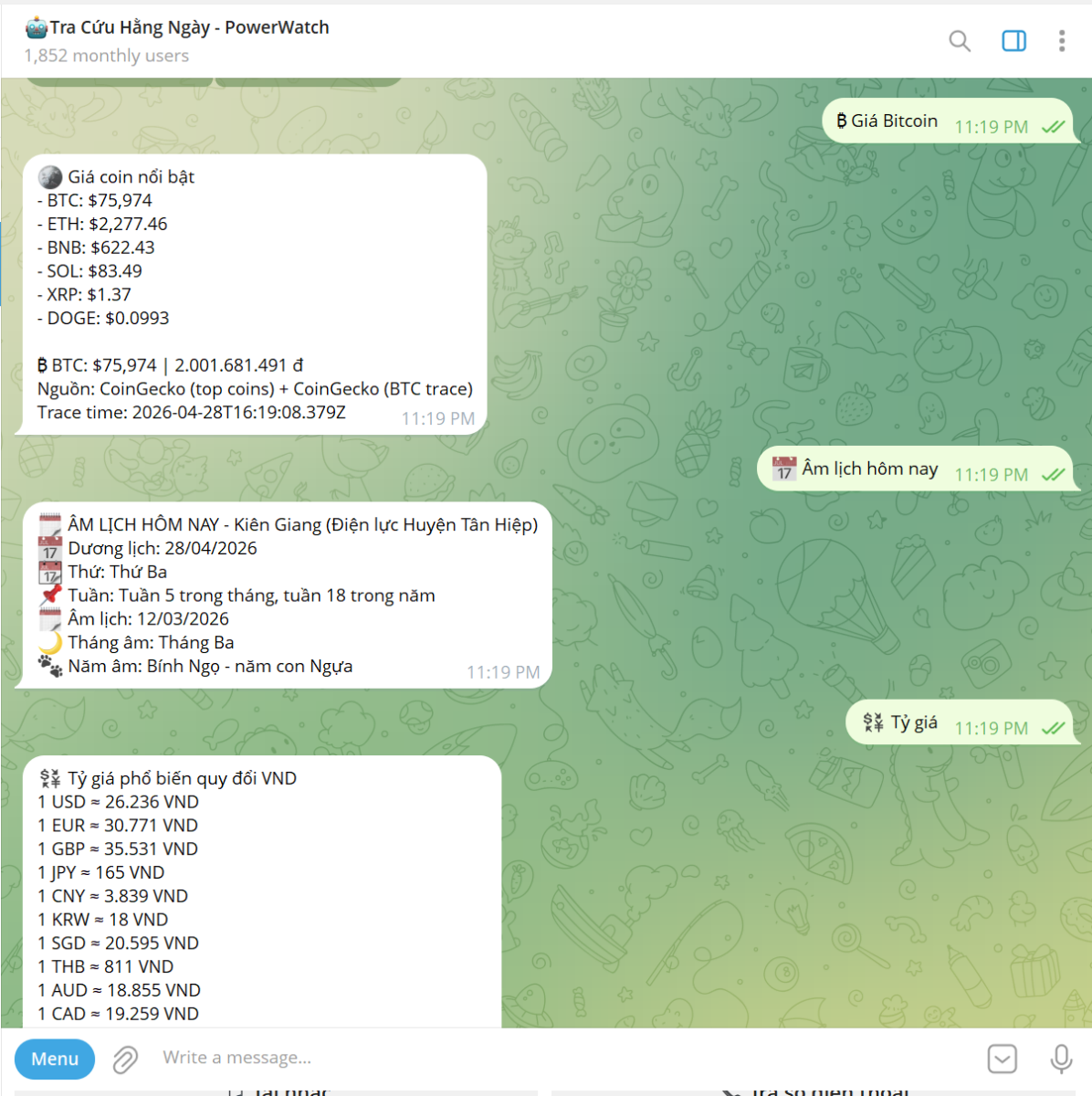 Tra Cứu Hằng Ngày screenshot