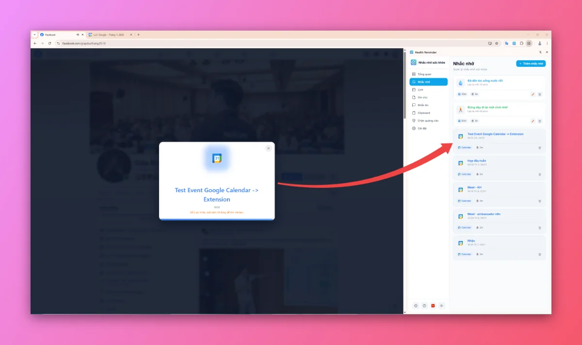 Health Reminder screenshot