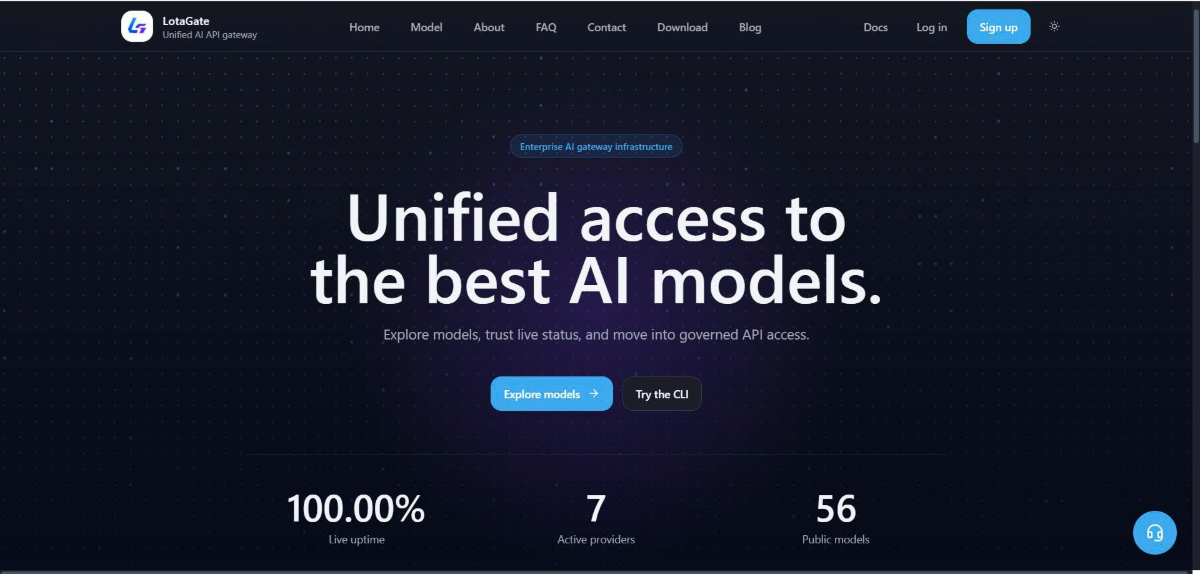 LotaGate AI Gateway screenshot