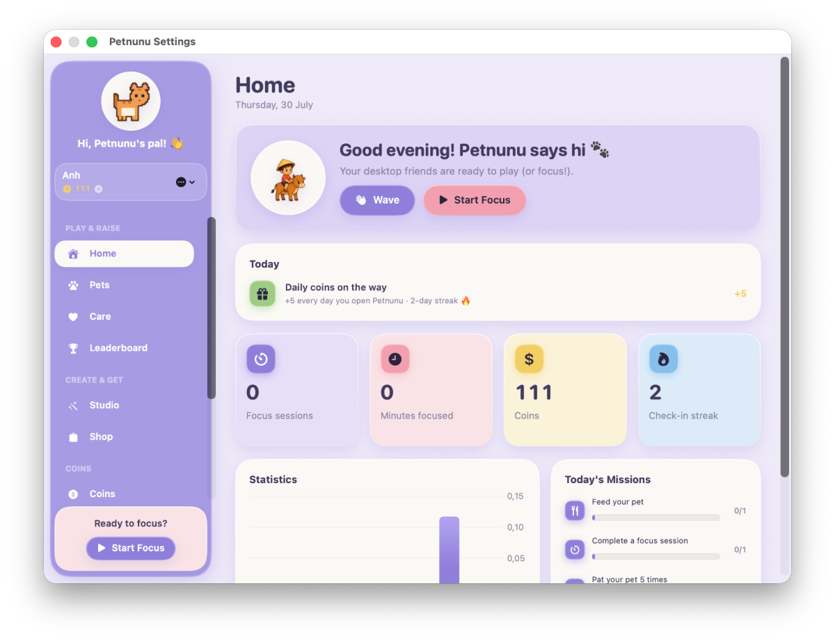 Petnunu Desktop screenshot
