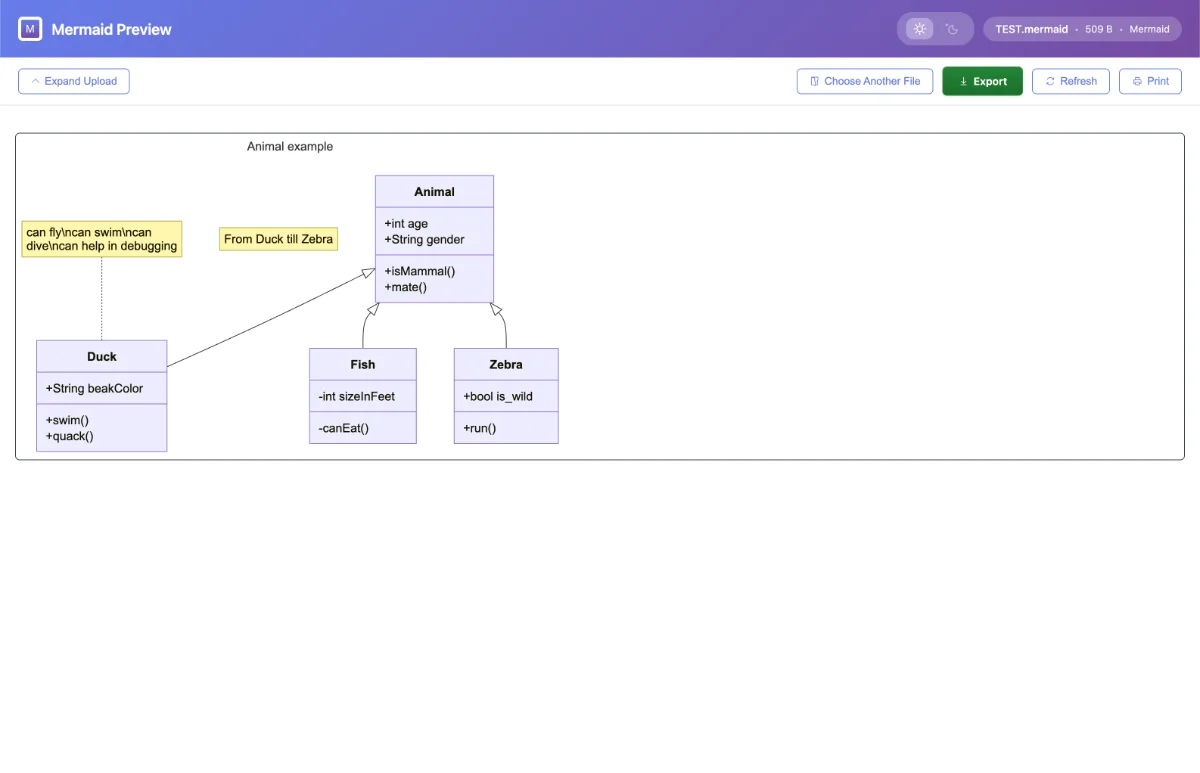Mermaid Preview screenshot