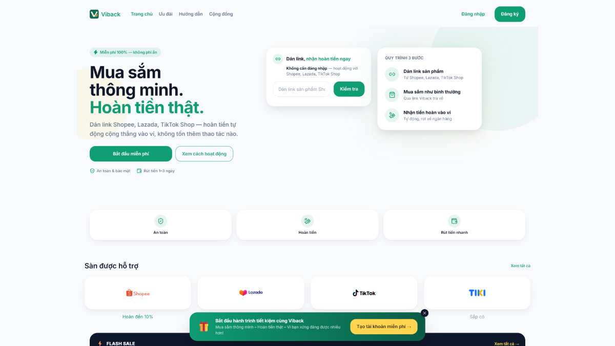 Viback screenshot