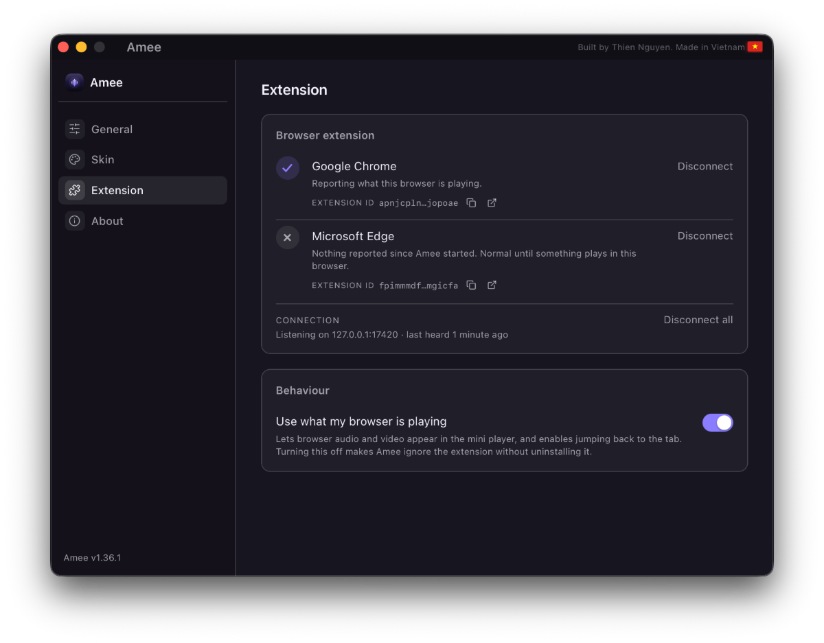 Amee screenshot