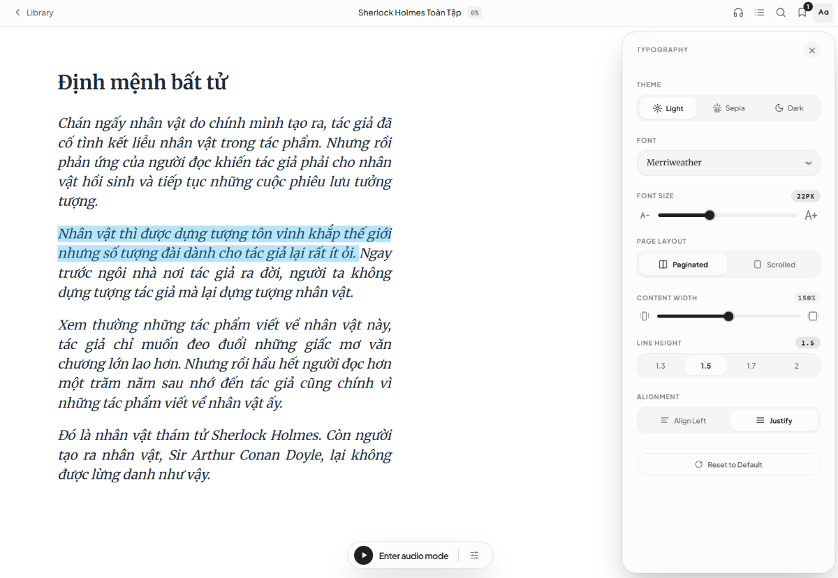 LunRead | Audio Ebook Reader screenshot