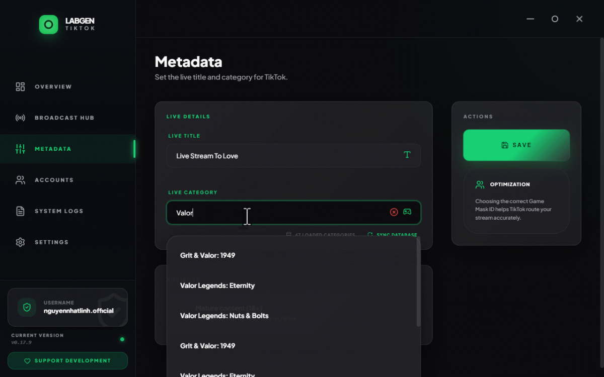 Labsgen TikTok screenshot