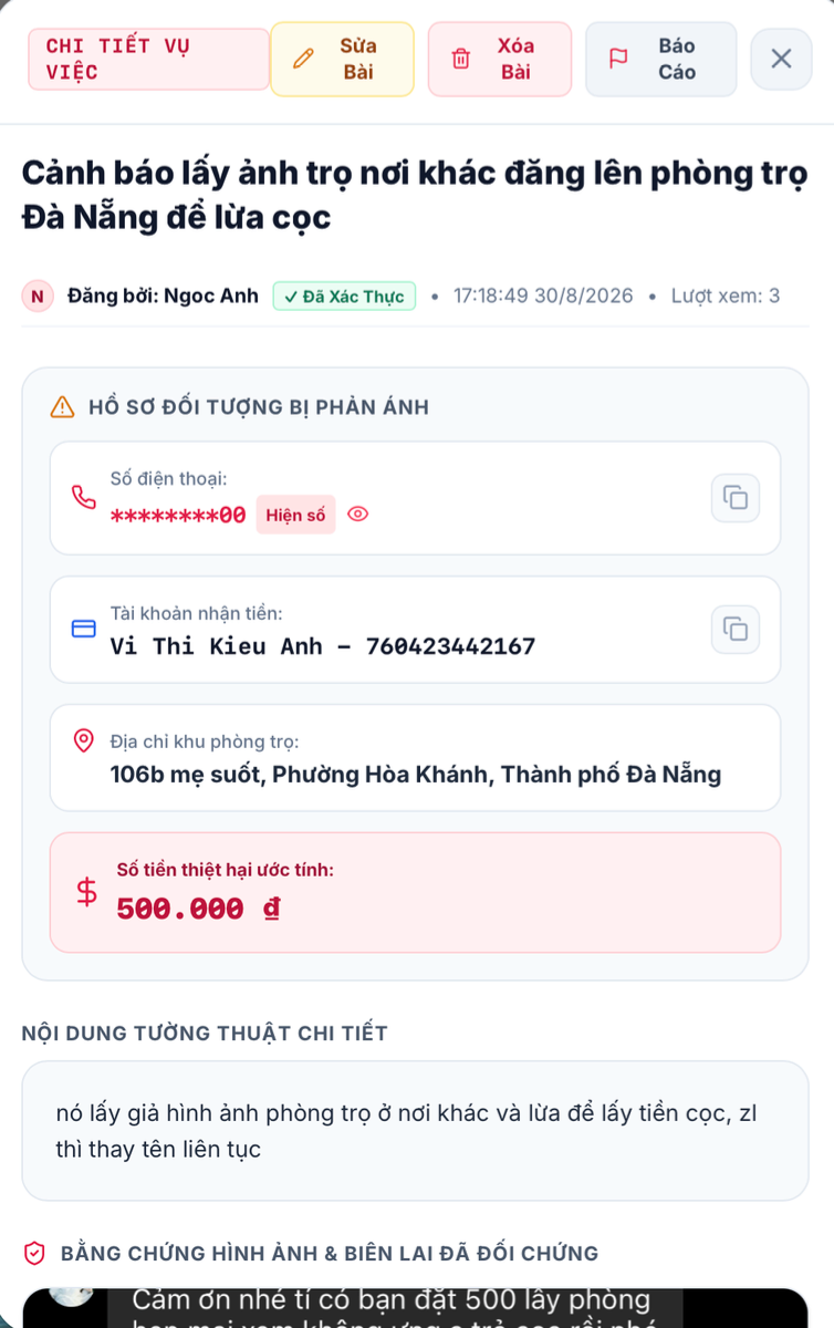 Phốt Trọ screenshot