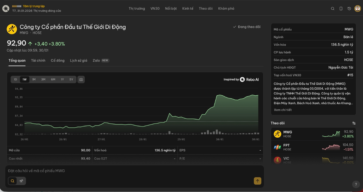 Rebo Finance screenshot