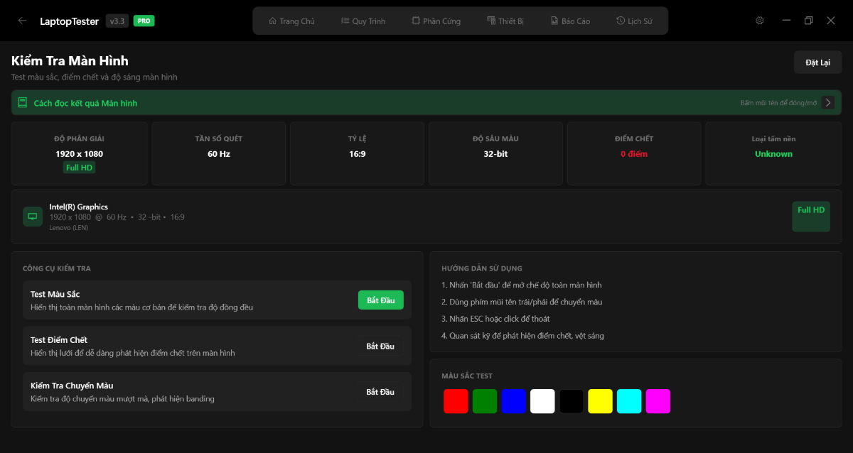 LaptopTester screenshot