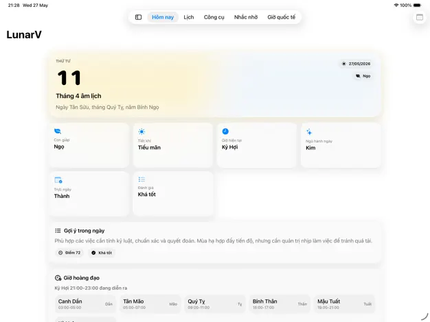 LunarV - Lịch Âm Việt Nam screenshot