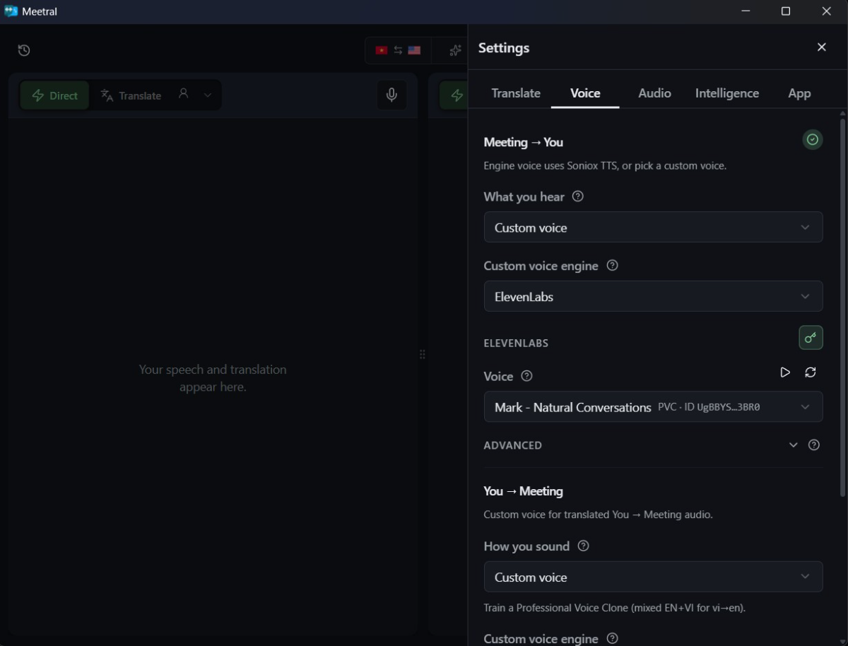 Meetral screenshot