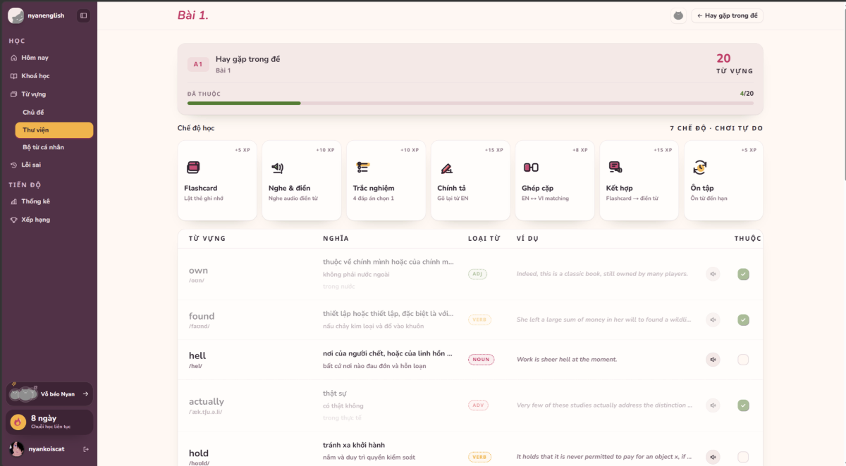 nyanenglish screenshot
